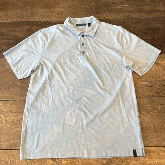 Bundle of 3 Perry Ellis Men's Short Sleeve Slub Polo Shirt Size L - Picture 6 of 13